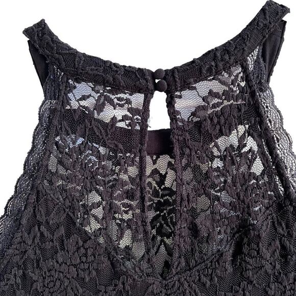 Torrid black lace choker collar sleeveless bodysuit 1 - Picture 6 of 10